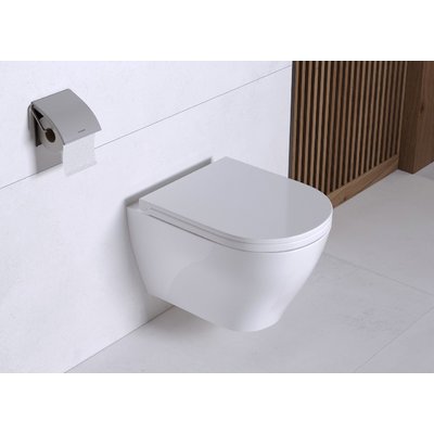 Унитаз подвесной Breeze безободковый (сиденье дюропласт soft close, система 